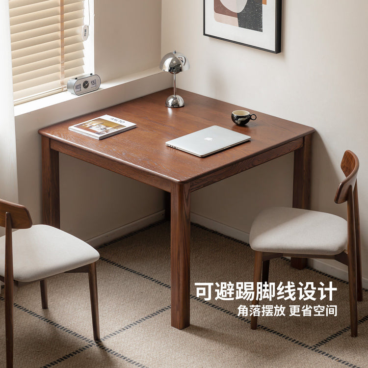实木餐桌小户型饭桌餐厅方桌麻将桌北欧餐桌椅定制
