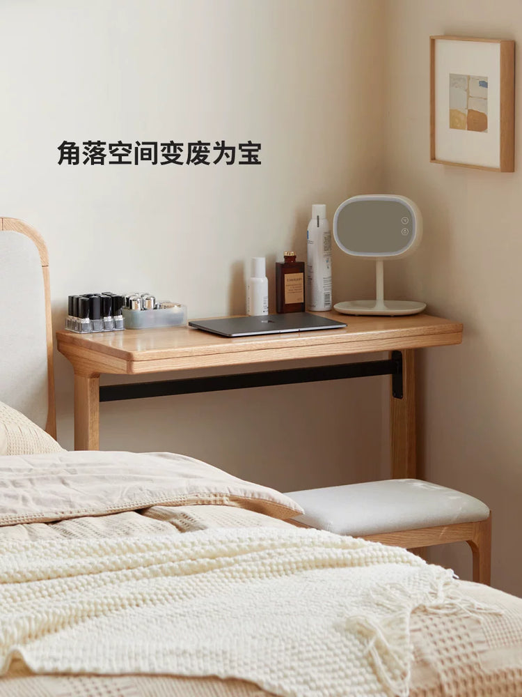 实木书桌小户型电脑桌沙发边桌卧室化妆桌靠墙小窄桌