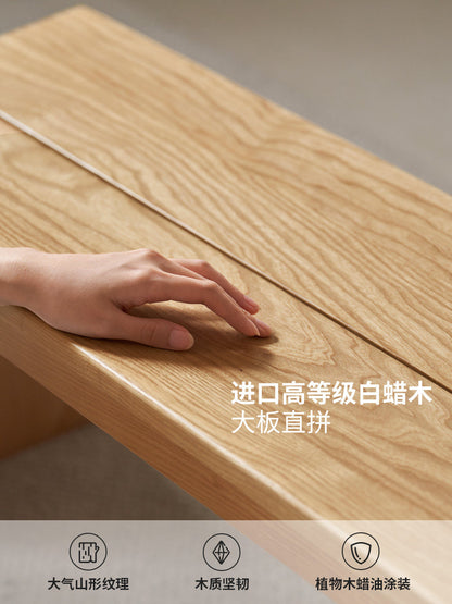 实木长凳餐厅现代简约长板凳白蜡木长条凳卧室床尾凳