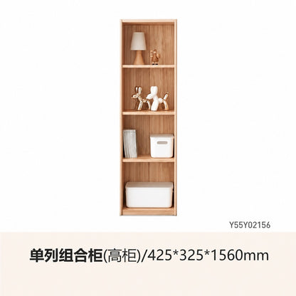 纯实木书架简约卧室收纳置物架小户型欧洲榉木儿童储物架