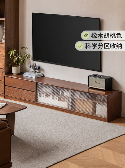 实木电视柜北欧地柜现代简约小户型客厅墙柜茶几组合