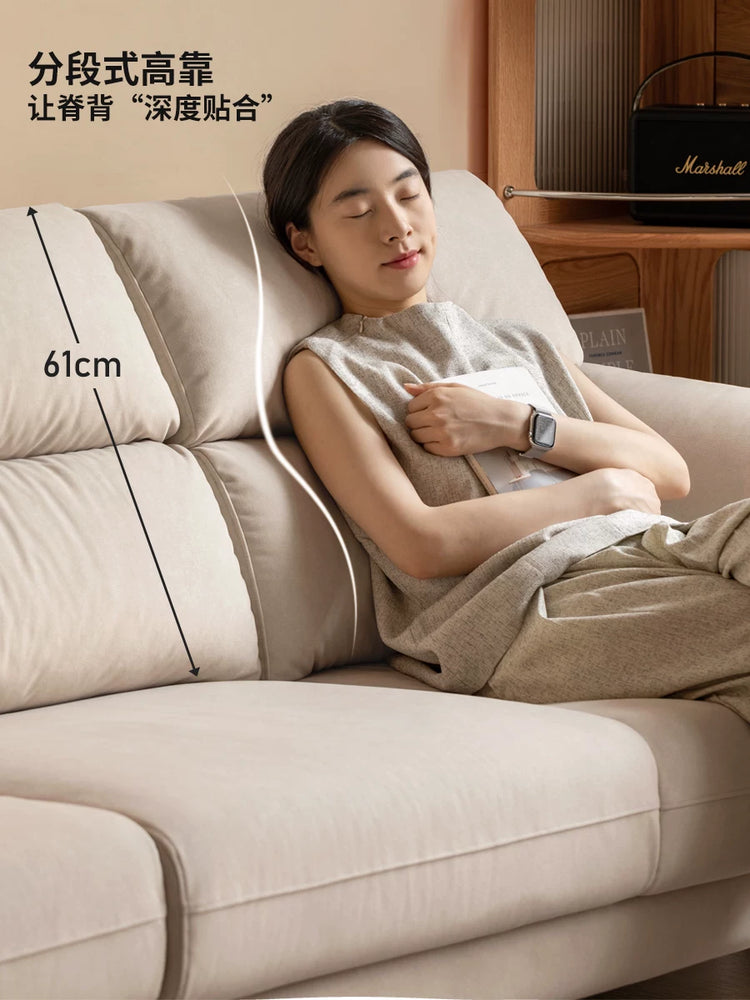 布艺沙发客厅现代简约三人位小户型猫抓布沙发