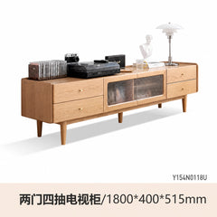 实木电视柜北欧白蜡木储物柜小户型墙柜现代客厅原木家具