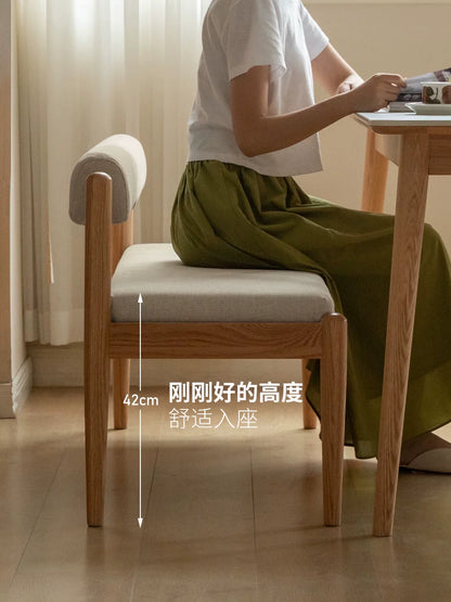 实木长条凳简约橡木吃饭凳子软包长凳北欧餐厅靠背长板凳