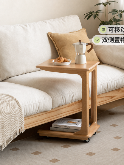 实木边几客厅移动沙发侧边桌茶几简约卧室床头小桌子