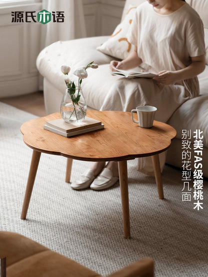 黑胡桃木茶几现代简约小户型客厅沙发边几樱桃木茶桌