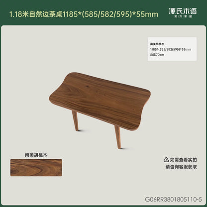 全实木茶桌客厅自然边茶台原木整板茶水桌茶几洽谈桌