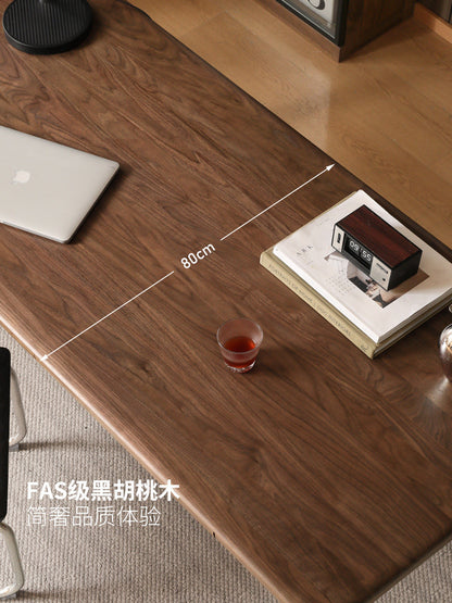 实木书桌书房黑胡桃木办公学习桌现代简约大尺寸工作台