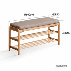 实木换鞋凳现代简约试鞋凳小户型玄关可坐式入户鞋架