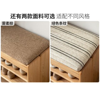 实木换鞋凳客厅现代简约脚凳小户型门口入户橡木鞋架