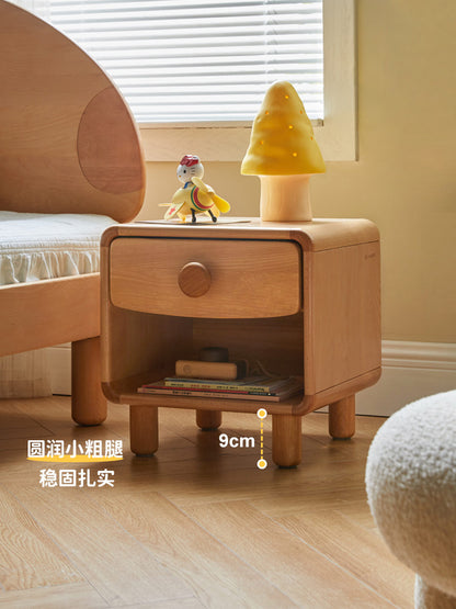 实木儿童床头柜简约现代收纳柜卧室小型置物柜简易小柜子