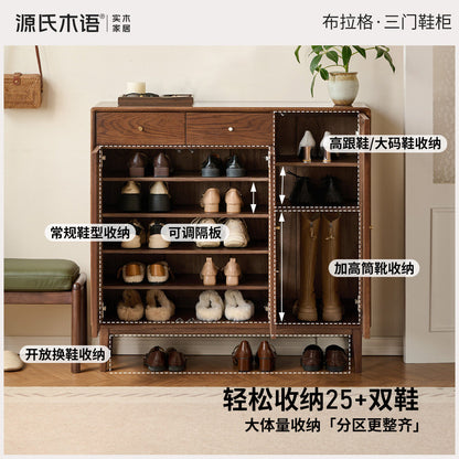 实木鞋柜门口玄关柜客厅收纳置物柜阳台柜子储物柜