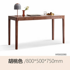 实木书桌现代简约书房办公桌北欧小户型橡木桌子