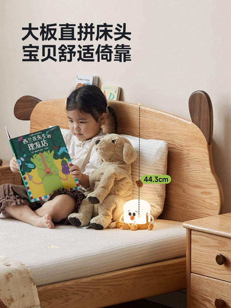 实木儿童床简约卡通床男孩女孩小床单人床小户型青少年床