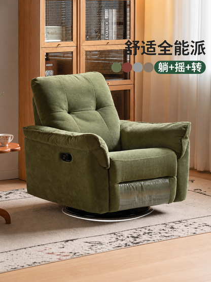布艺沙发椅客厅现代简约功能沙发阳台休闲摇椅躺椅