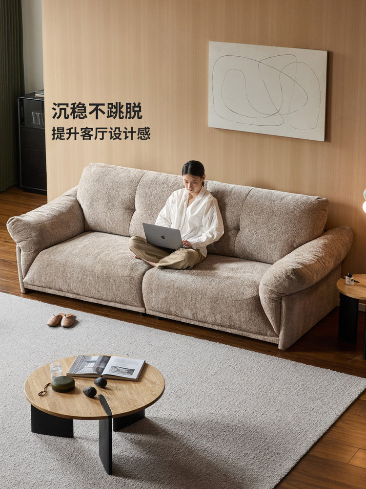 布艺沙发客厅现代简约三人位小户型雪尼尔沙发