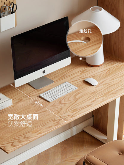 实木电脑桌智能电动升降工作台站立办公桌可调节书桌