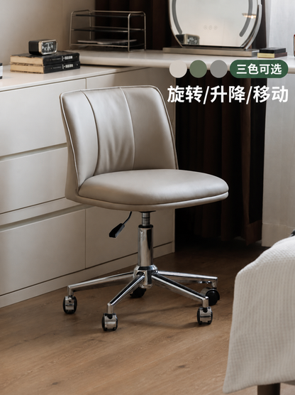 生态云皮化妆凳现代简约灰色凳卧室可移动梳妆椅