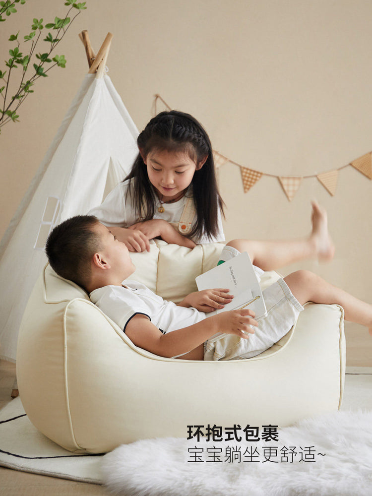 懒人单人阳台躺卧小沙发客厅ins风儿童沙发椅阅读角