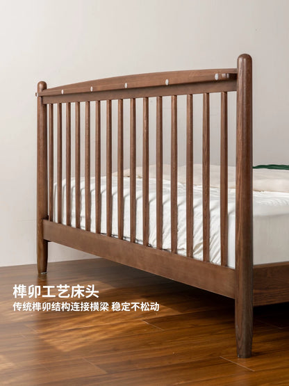 实木床现代简约橡木温莎床卧室小户型双人床1米8大床
