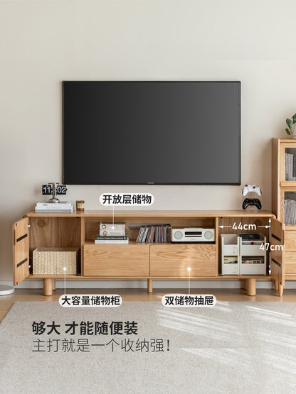 全实木电视柜高款小户型卧室储物置物柜现代简约客厅高柜