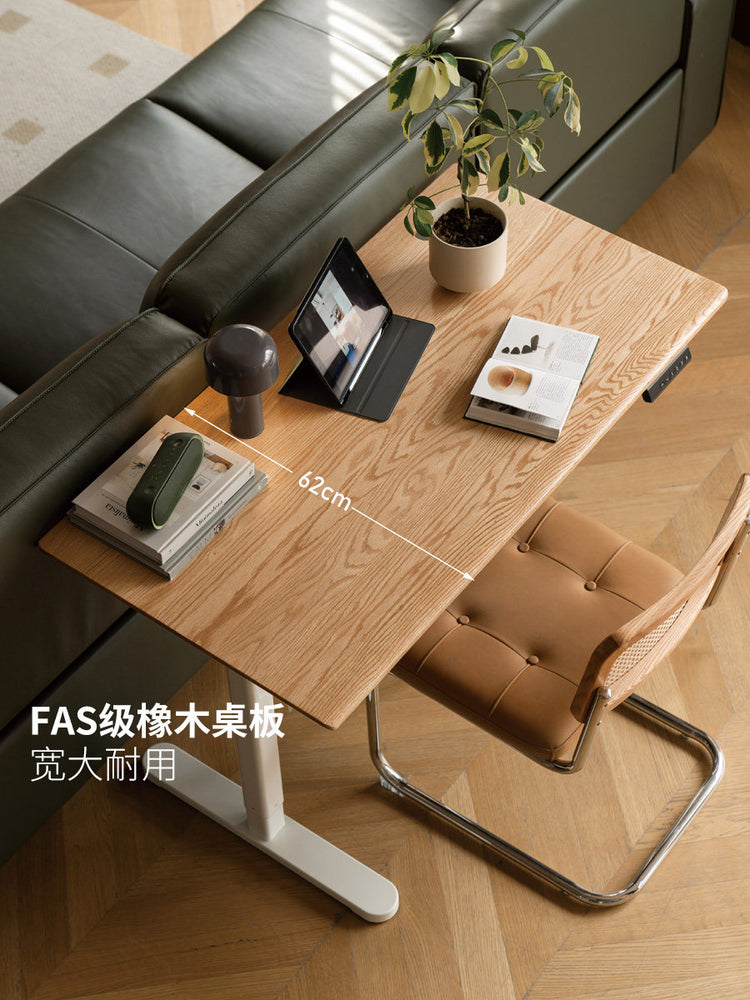 智能电动升降桌书房简约实木书桌电脑桌学习桌办公桌