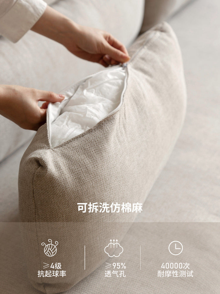 实木沙发床折叠两用客厅小户型橡木胡桃色伸缩布艺沙发