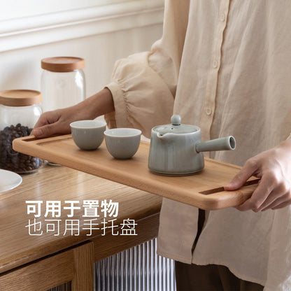 实木置物架桌面收纳架电脑增高架显示器支架木制托盘