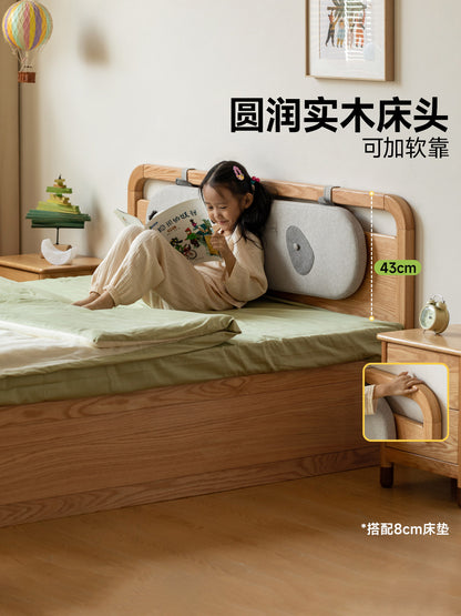 实木儿童箱体床现代简约气压收纳床卧室大容量储物单人床