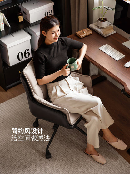 电脑椅书房现代简约升降椅办公椅软包化妆椅旋转椅子