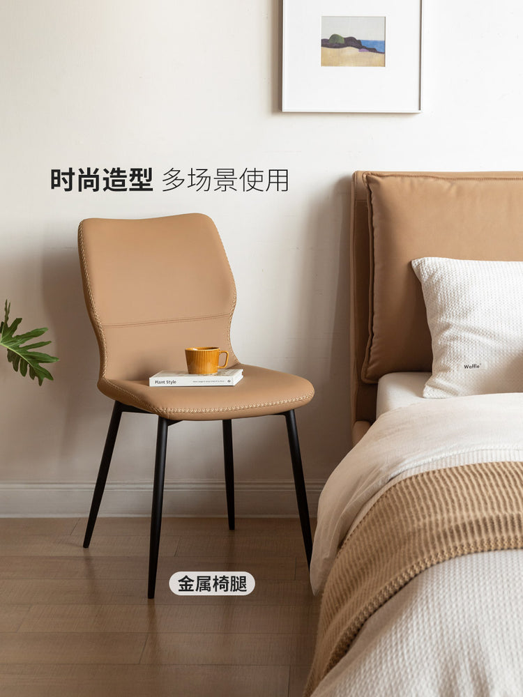 铁艺餐椅椅子轻奢餐厅靠背椅简约书桌椅软包椅餐桌椅
