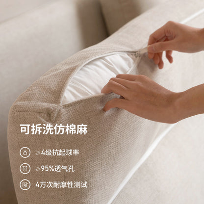 实木沙发床折叠两用日式小户型橡木客厅伸缩布艺沙发