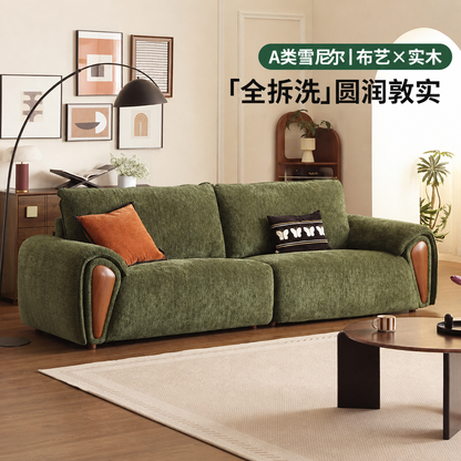 布艺沙发客厅现代简约三人位小户型可拆洗沙发