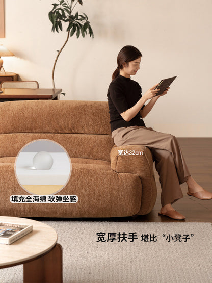 布艺沙发客厅现代简约四人位可拆洗雪尼尔沙发