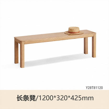 实木长条凳北欧白蜡木床尾凳现代简约凳子餐厅长板凳