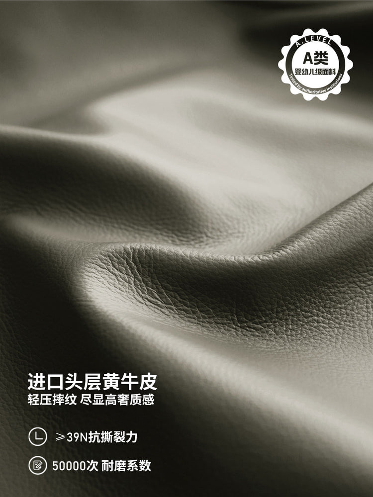 实木沙发客厅意式轻奢直排沙黑胡桃木高靠背真皮沙发