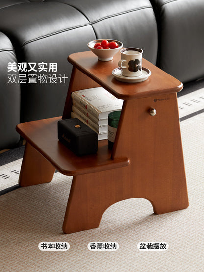 实木凳子中古风脚凳换鞋凳复古梯凳小板凳休闲矮凳