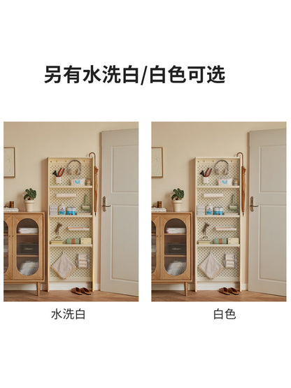 门后柜超薄窄柜置物架实木靠墙置物柜落地收纳柜夹缝柜子