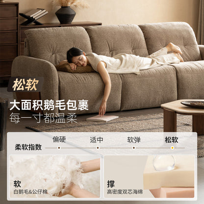 功能现代简约直排客厅猫抓布零靠墙沙发