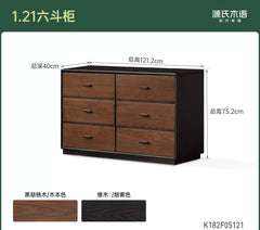 Solid Wood Italian-Style Luxury Black Walnut Corner Vanity Desk and Dressing Table for Bedroom