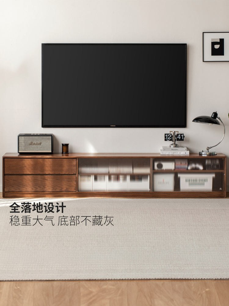 实木电视柜北欧地柜现代简约小户型客厅墙柜茶几组合