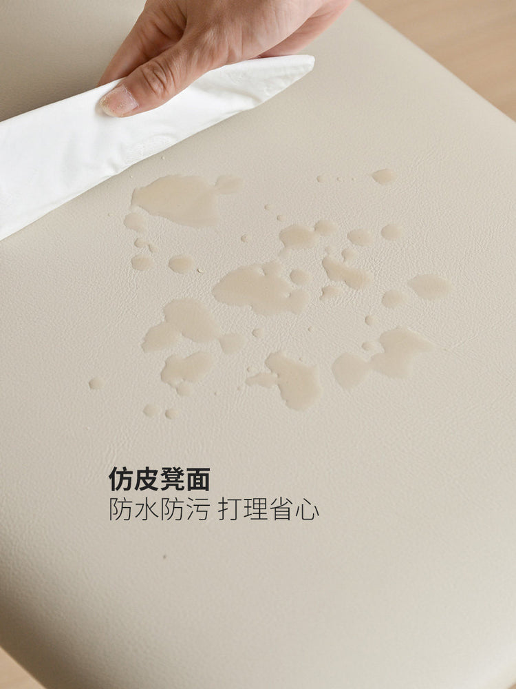实木化妆凳现代简约卧室梳妆凳小户型橡木布艺换鞋凳