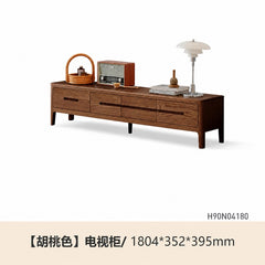 实木电视柜现代简约地柜北欧矮柜小户型客厅原木墙柜茶几