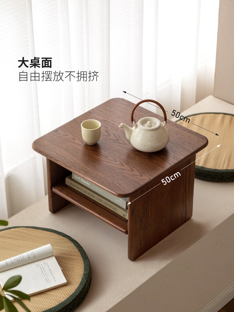 实木小方桌客厅茶桌小茶几橡木榻榻米炕几飘窗小桌子