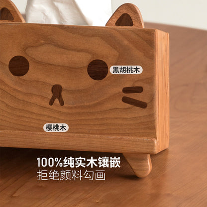 实木纸巾盒小户型木质餐巾纸盒创意纸抽盒客厅收纳盒