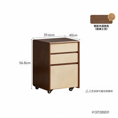 实木儿童斗柜现代简约带轮书柜卧室床头柜储物收纳柜