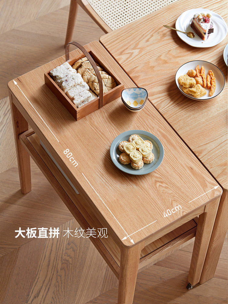 实木边桌可移动小桌子小户型餐桌卧室化妆桌书桌橡木边几