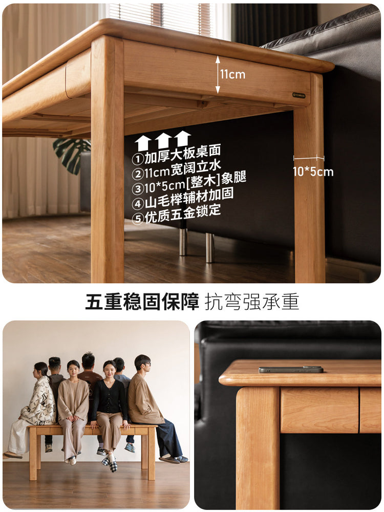 黑标实木书桌樱桃木书房办公桌电脑桌大尺寸工作台