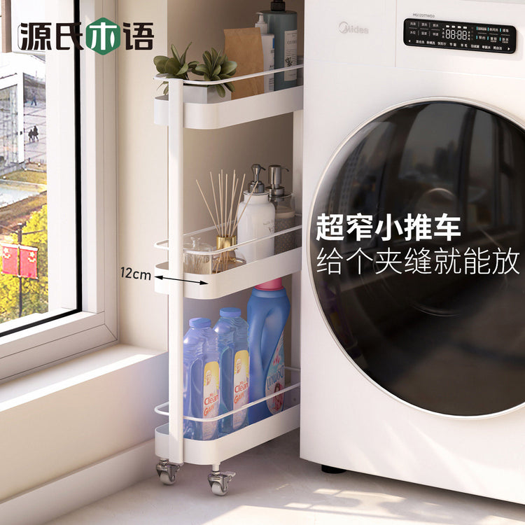 小推车现代简约厨房夹缝收纳架客厅阳台小户型移动边几