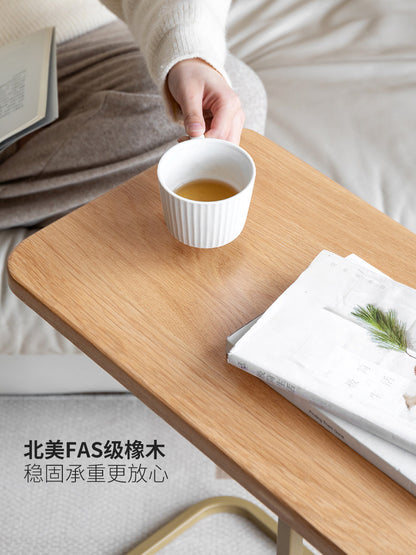 实木小茶几沙发边几北欧橡木铁艺边桌小户型卧室床头柜